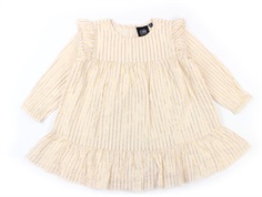 Petit by Sofie Schnoor gold stripes dress light pink
